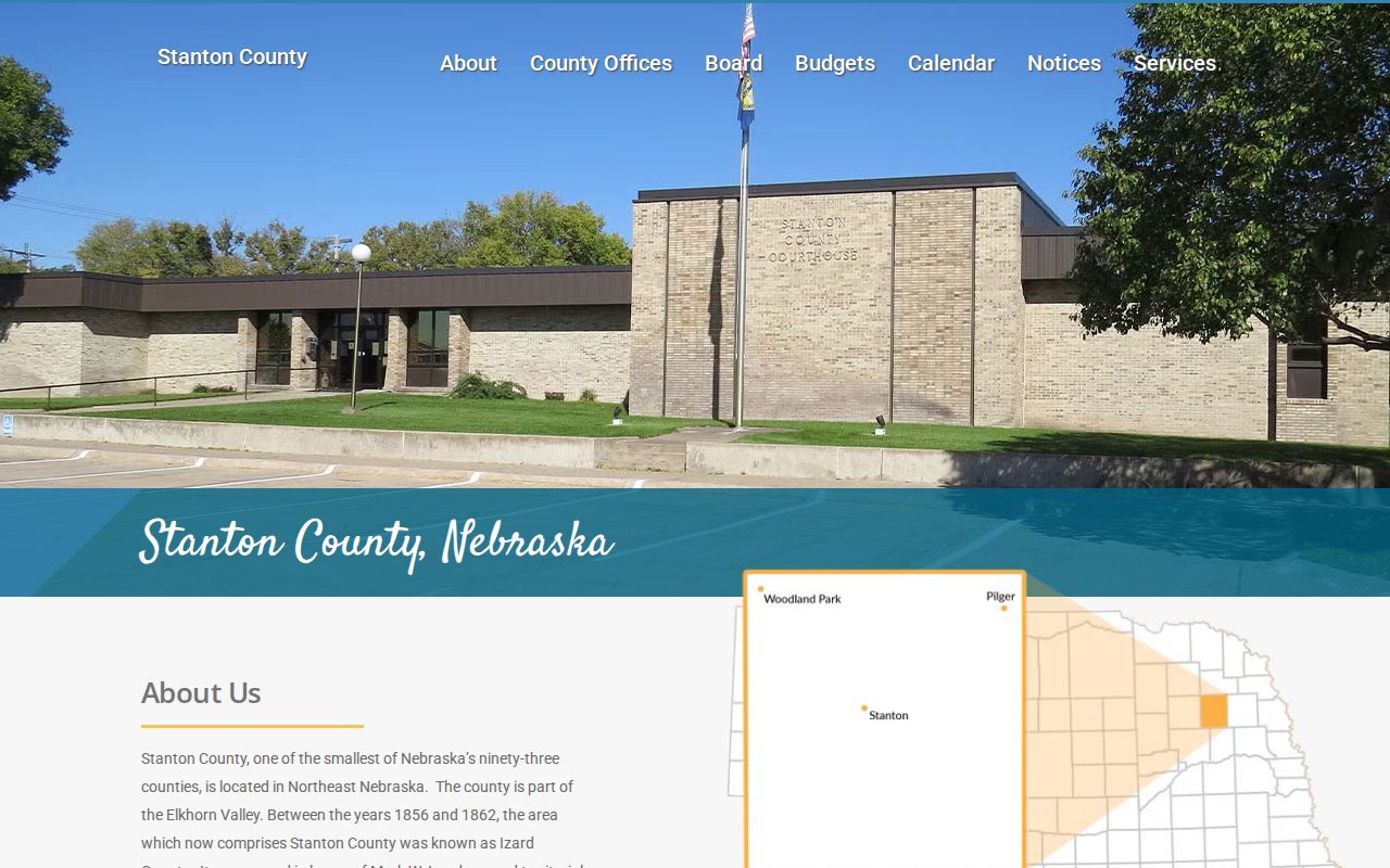 Stanton County court docket courthouse public-service context