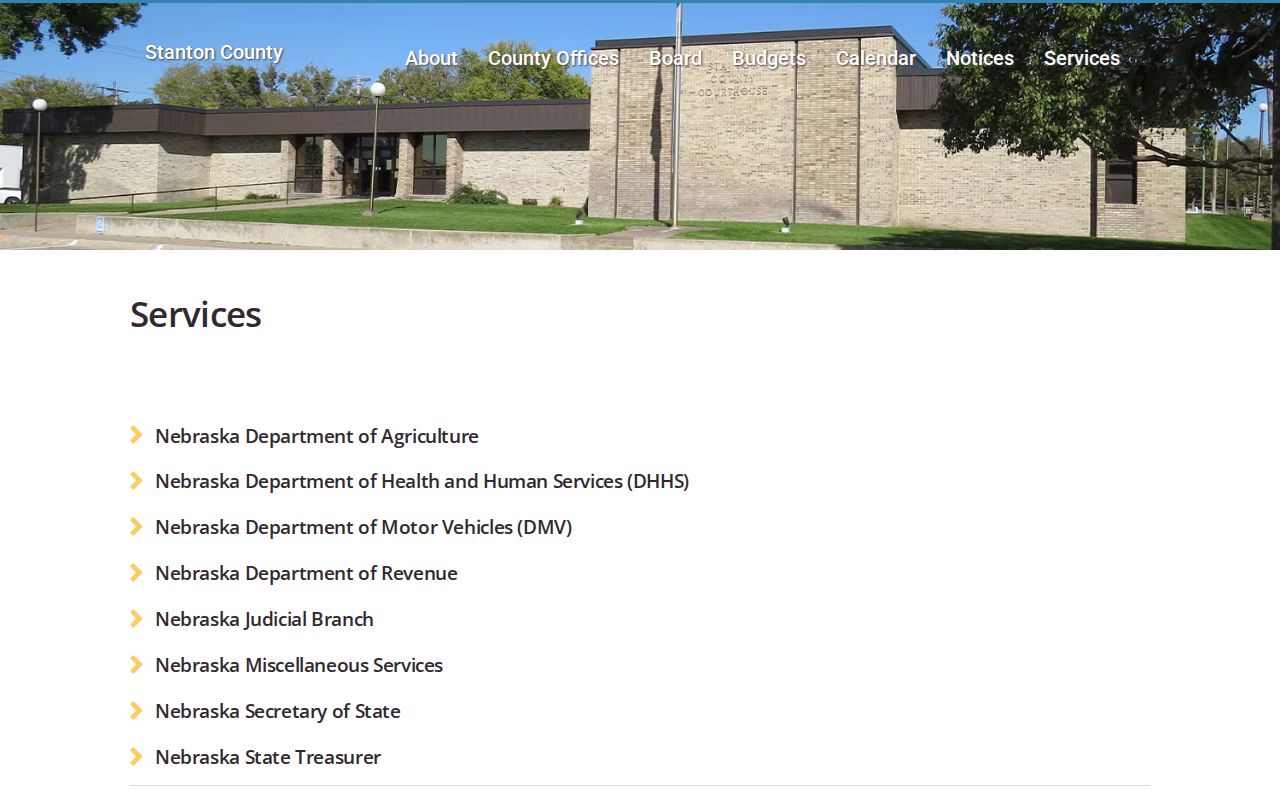 Stanton County court docket and court-service links